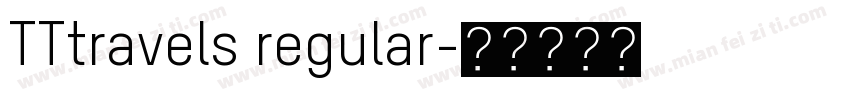 TTtravels regular字体转换